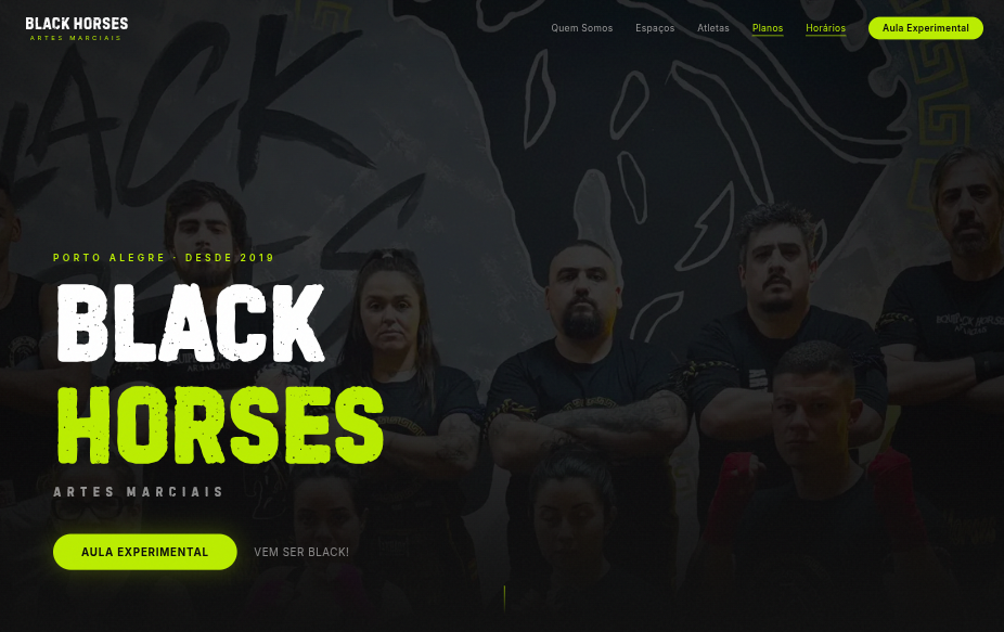 Black Horses — desktop